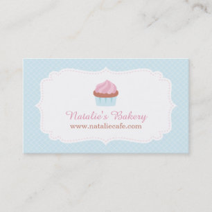 Eleganta Cupcake Patisserie Baker Affärskort Visitkort