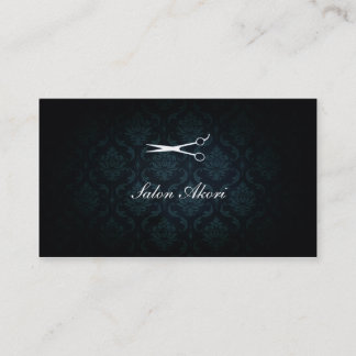 eleganta damastast blått för kricka för visitkort