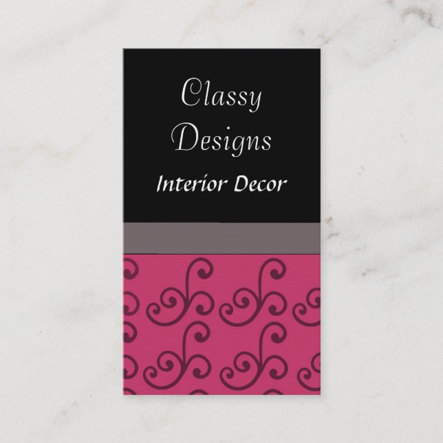 Eleganta design visitkort (Framsida)