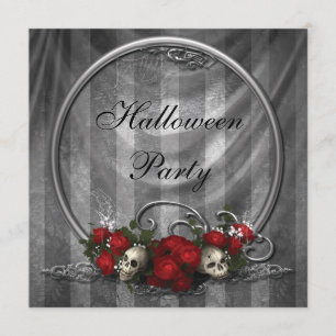 Eleganta döskallar- & rohalloween festinbjudan inbjudningar