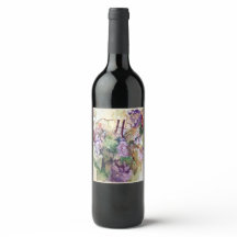 Eleganta druvor mat och dryck etikett set