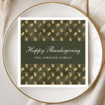 Eleganta ekblad grön Thanksgiving