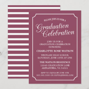 ELEGANTA EXKLUSIVA GRADUATIONSFESTINBJUDAN INBJUDNINGAR