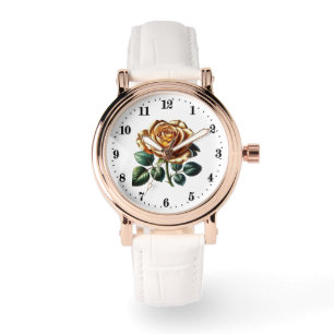Eleganta fantasins ros älskare  armbandsur