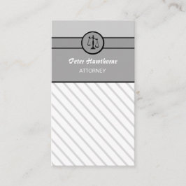 Eleganta fjäll för rättvisa för advokat för visitkort
