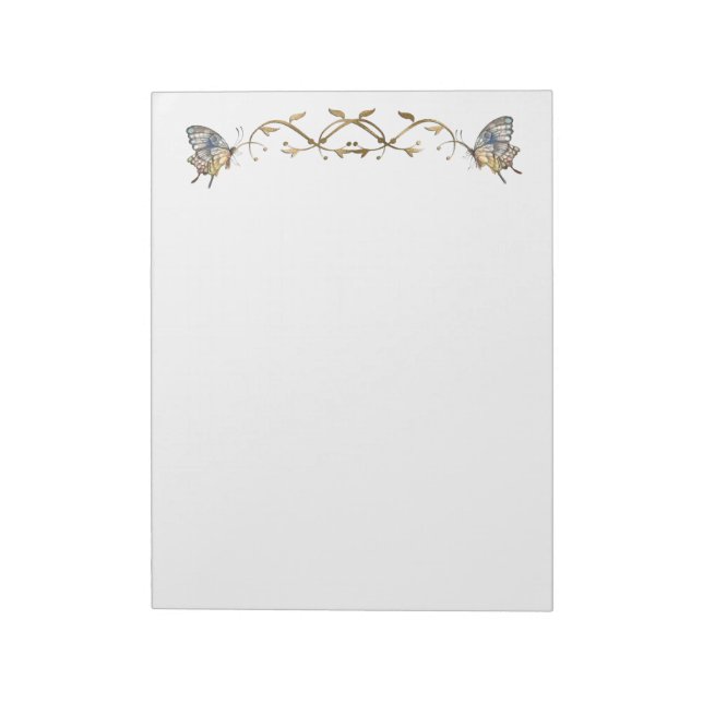 Eleganta fjärilar anteckningsblock (Roterad)