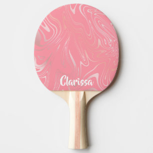 Eleganta för marmorlook för snyggt flickaktigt pingisracket