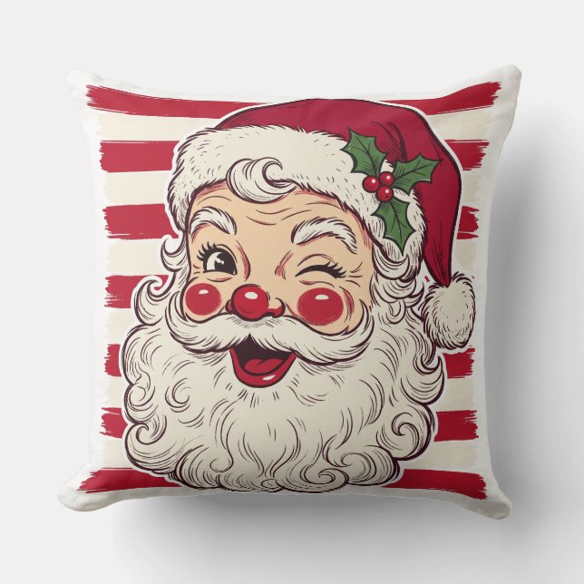 Eleganta glada jul kastkuddar kudde (Framsida)