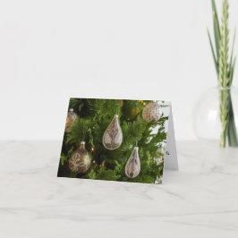 Eleganta Glasprydnader Julkort Helgkort