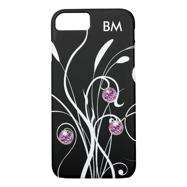 Eleganta Glitzy Bling Case-Mate iPhone Skal (Baksida)