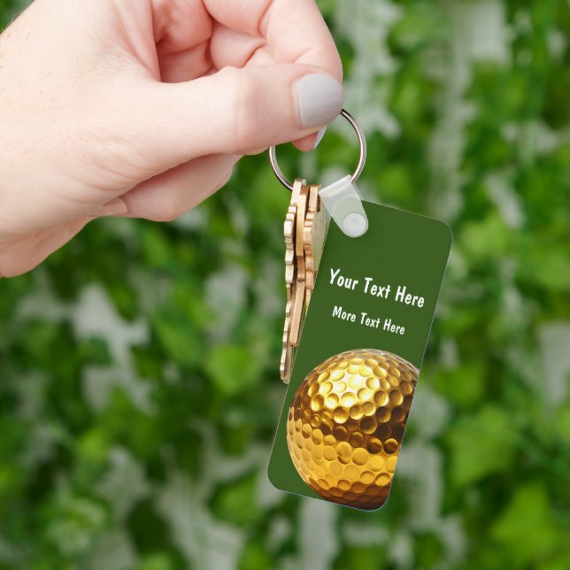 Eleganta golf-tema reklamnyckelringar  nyckelring (Hand)