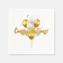 Eleganta Grattis Pappersservett