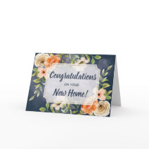 Eleganta gratulationer på ditt nya hem