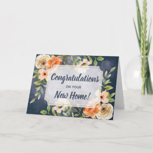 Eleganta gratulationer på ditt nya hem kort
