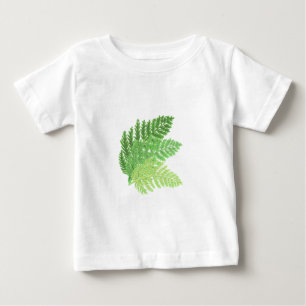 Eleganta gröna akvarellormbunkskogsblad tee