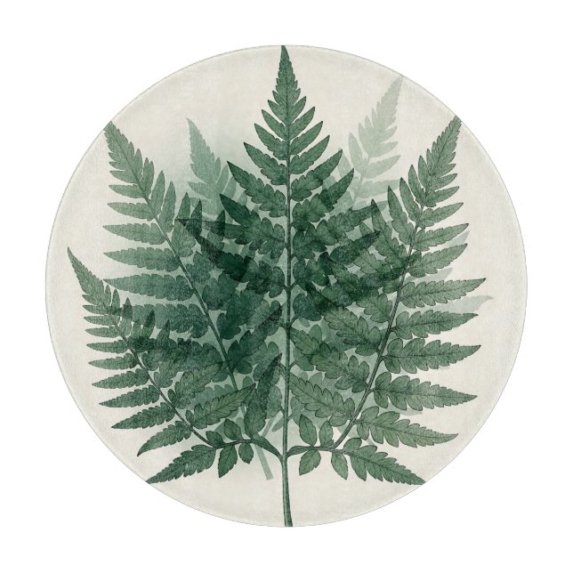 Eleganta gröna ormbunksblad Botanisk  (Framsidan)