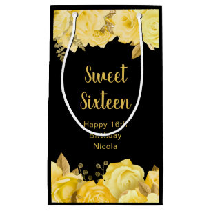 Eleganta gula och gyllene blommor Sweet Sixteen