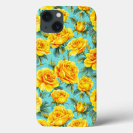Eleganta gula rosor Stilfull botanisk design