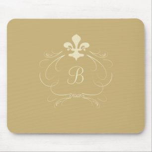 Eleganta Guld Fleur de Lis Monogram Musmatta