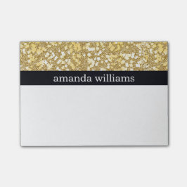 Eleganta guld- flingor post-it block