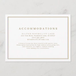 Eleganta guldkklassiska minimalistiska boenden tilläggskort