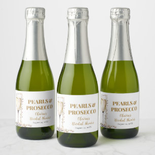 Eleganta Guldpärlor och Prosecco Bröllopsdusch