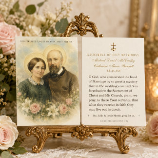Eleganta helgon Zelie & Louis Martin katolska  Visitkort