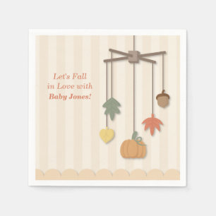 Eleganta höst baby shower pappers servetter