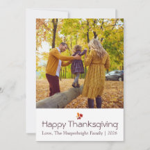 Eleganta höstlöv Foto Familj Thanksgiving