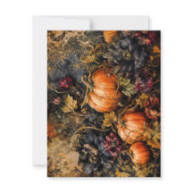 Eleganta höstpumpor och mörka blomsterkort