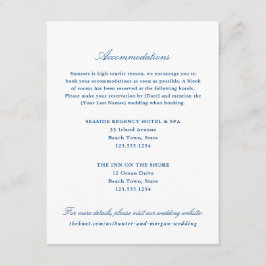 Eleganta hotellrum i marinblått tilläggskort