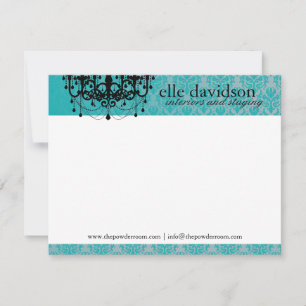 Eleganta inre märkes- Notecards Anteckningskort