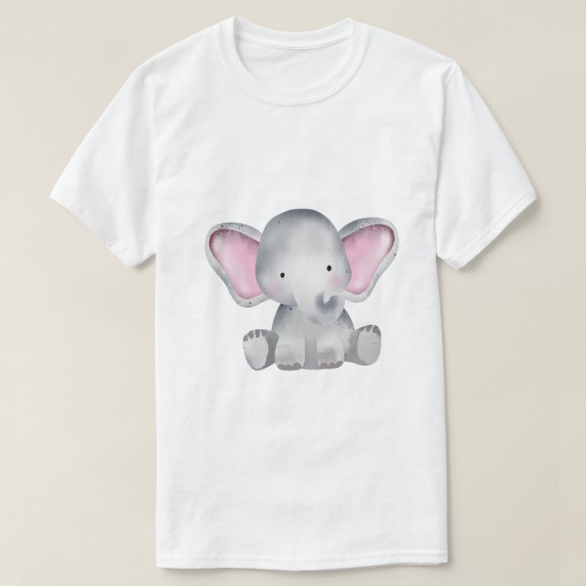 Eleganta jättar: Elefantparaden T Shirt (Design framsida)