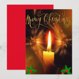 Eleganta jul ljus julkort