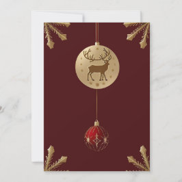 Eleganta juldekorationer julkort