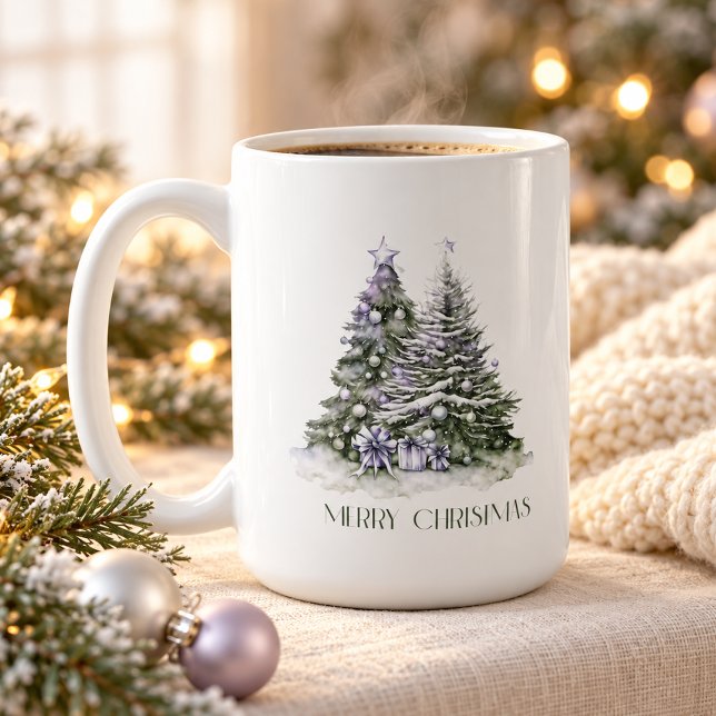 Eleganta julgranar kaffemugg (Skapare uppladdad)