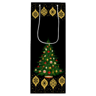 Eleganta julgransornament i guld på svart