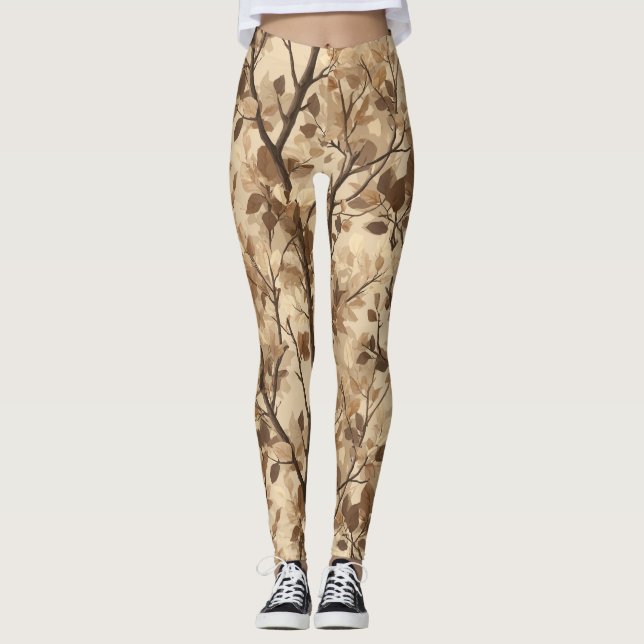 Eleganta kamouflagebröllopsgåvaidéer  Damträning Leggings (Framsida)