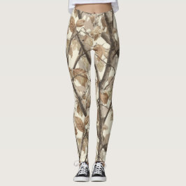 Eleganta kamouflagepresenter för pensionering Kvin Leggings