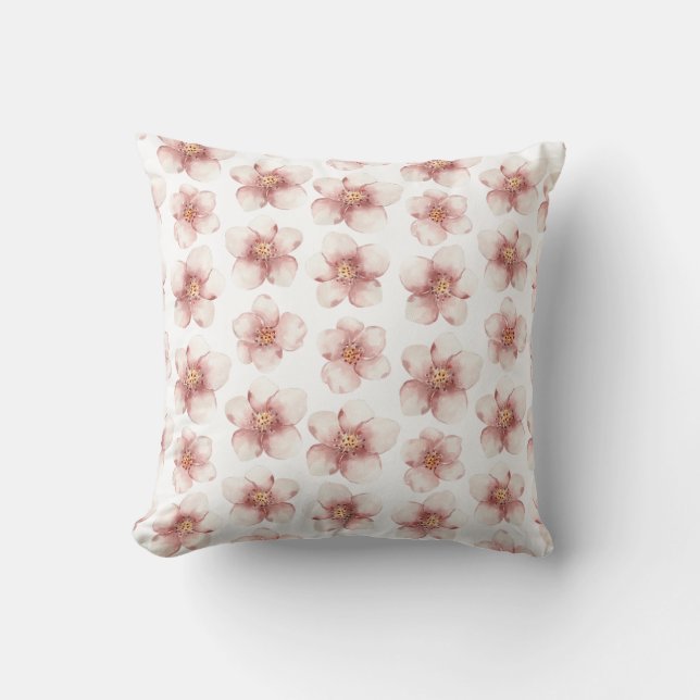 Eleganta kastkuddar med blommönster kudde (Framsida)