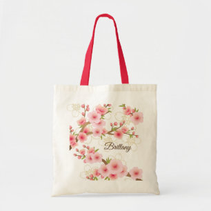 Eleganta körsbärblommar tygkasse