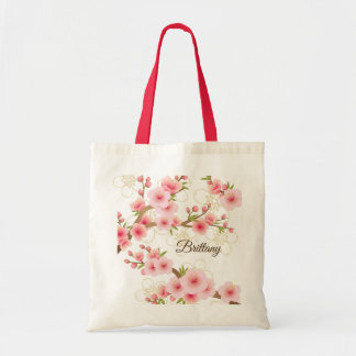 Eleganta körsbärblommar tygkasse