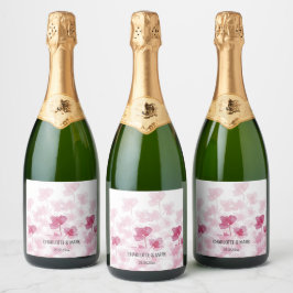 Eleganta Körsbärsblommor Akvarell Handmålad
