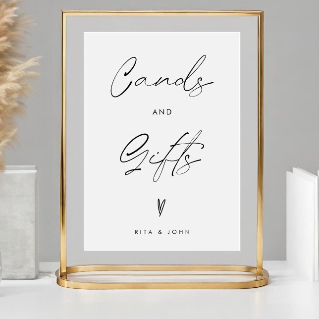 Eleganta kort och gåvofavor Esplanad Bordsskylt Poster (Skapare uppladdad)