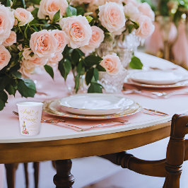 Eleganta kronblad och Prosecco blommig bröllopsdus
