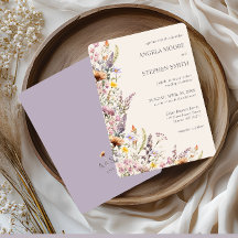Eleganta lavendel-, rosafärgade och krämfärgade vi