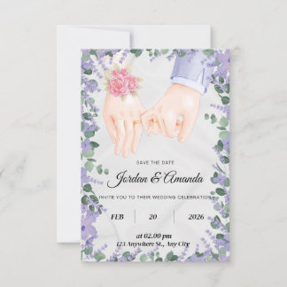eleganta lavendelfält inbjuder inbjudningar