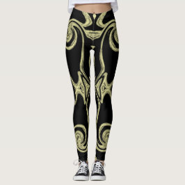 eleganta leggingar färgade festliga moderna handgj leggings