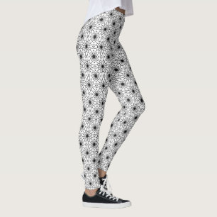 Eleganta Leggings i Svart och Vitt