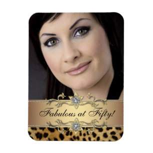 Eleganta Leopard Foto Magneter